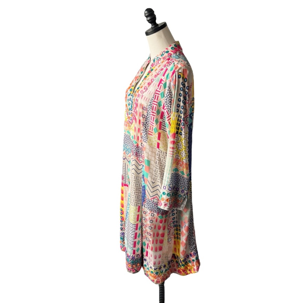 Soft Surroundings Summerfest Patchwork Print Boho… - image 5